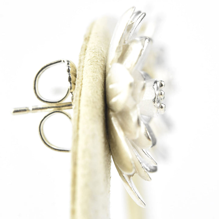 Lotus Stud Earrings - Goldmakers Fine Jewelry