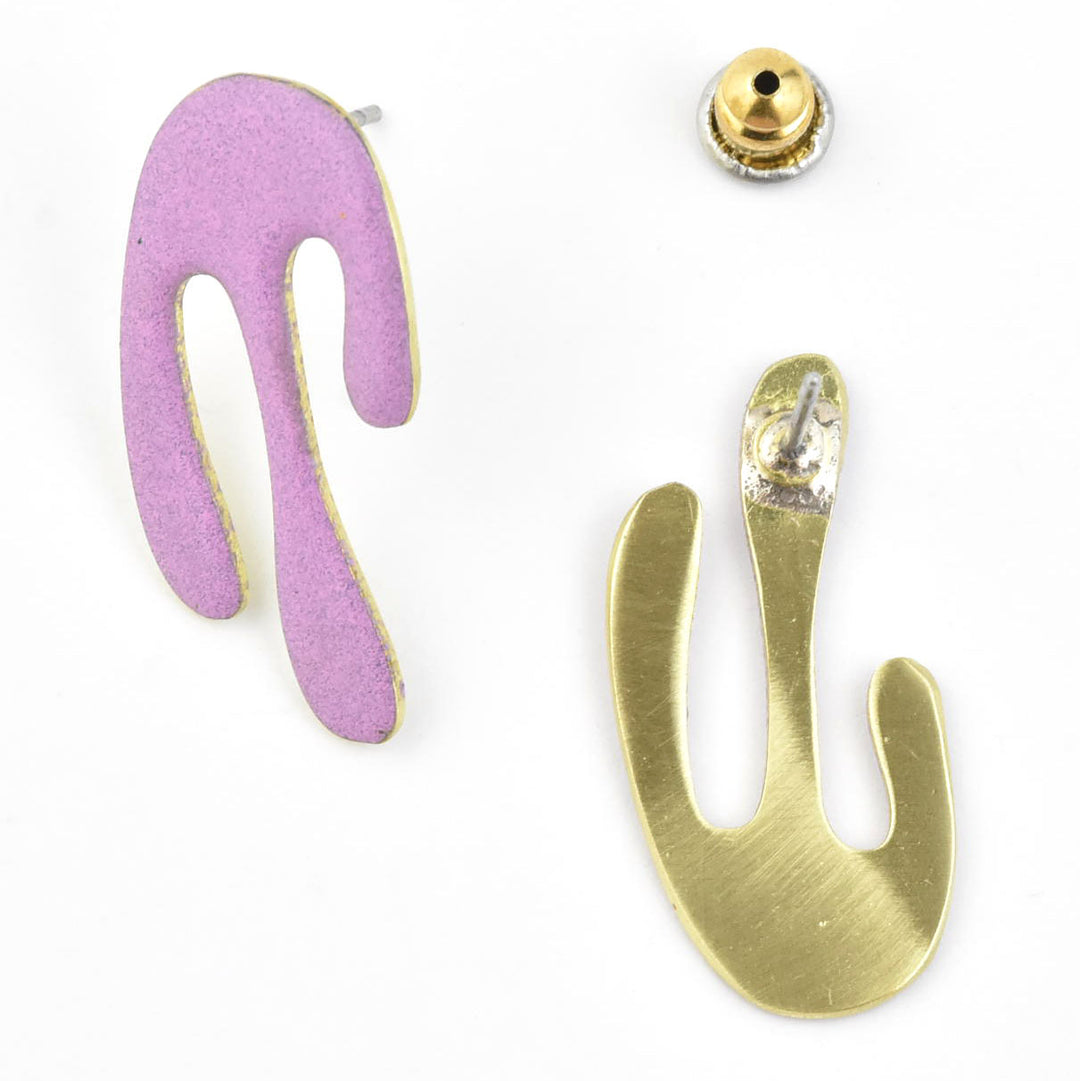 Madonna Studs in Lilac