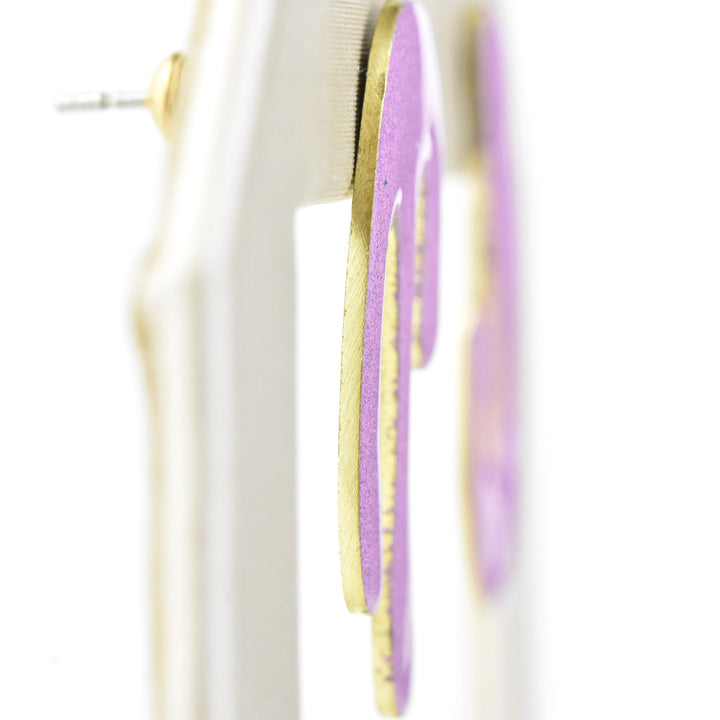 Madonna Studs in Lilac