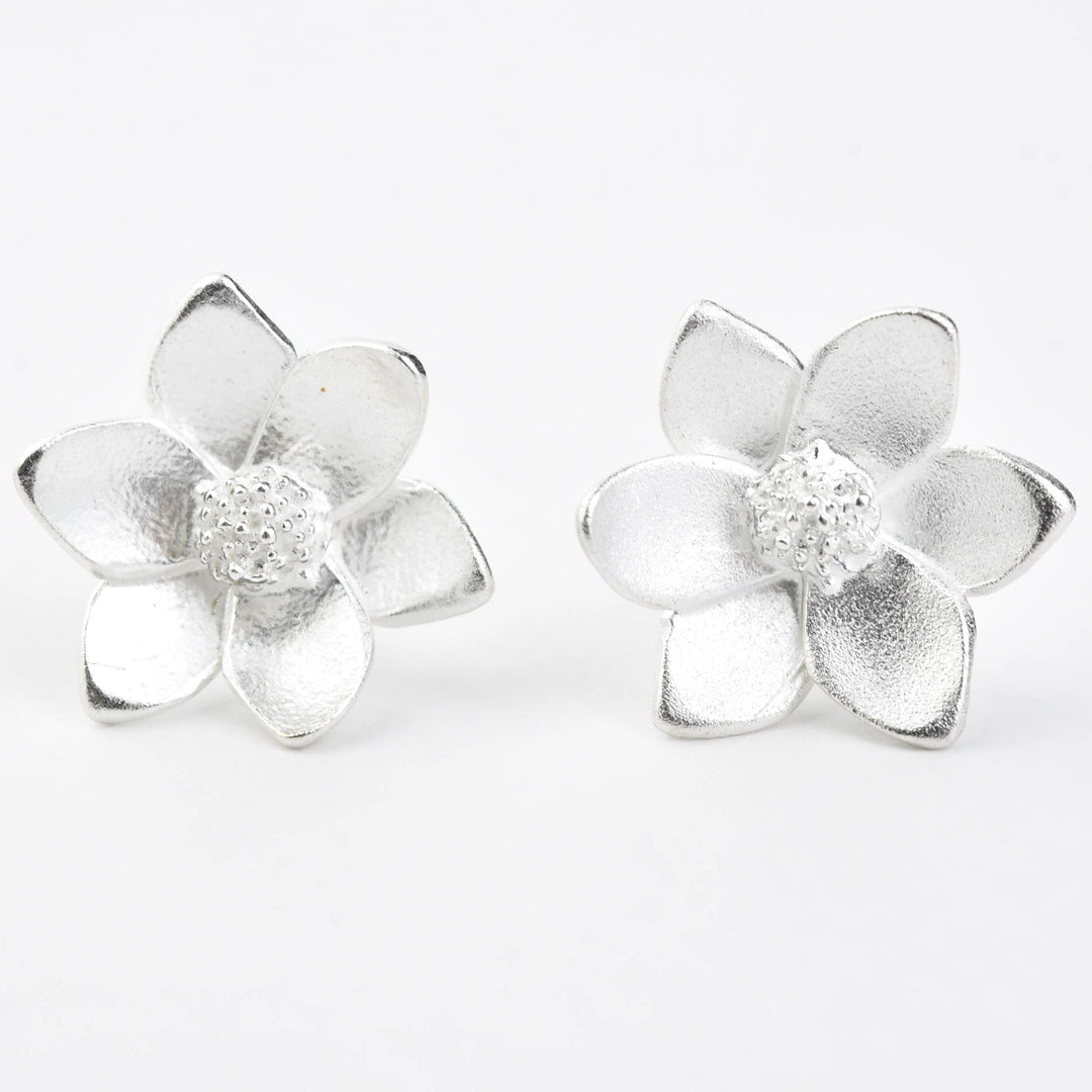 Mini Magnolia Post Earrings