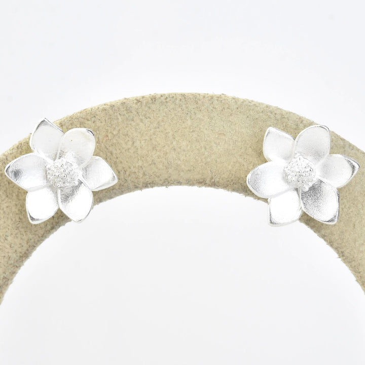 Mini Magnolia Post Earrings