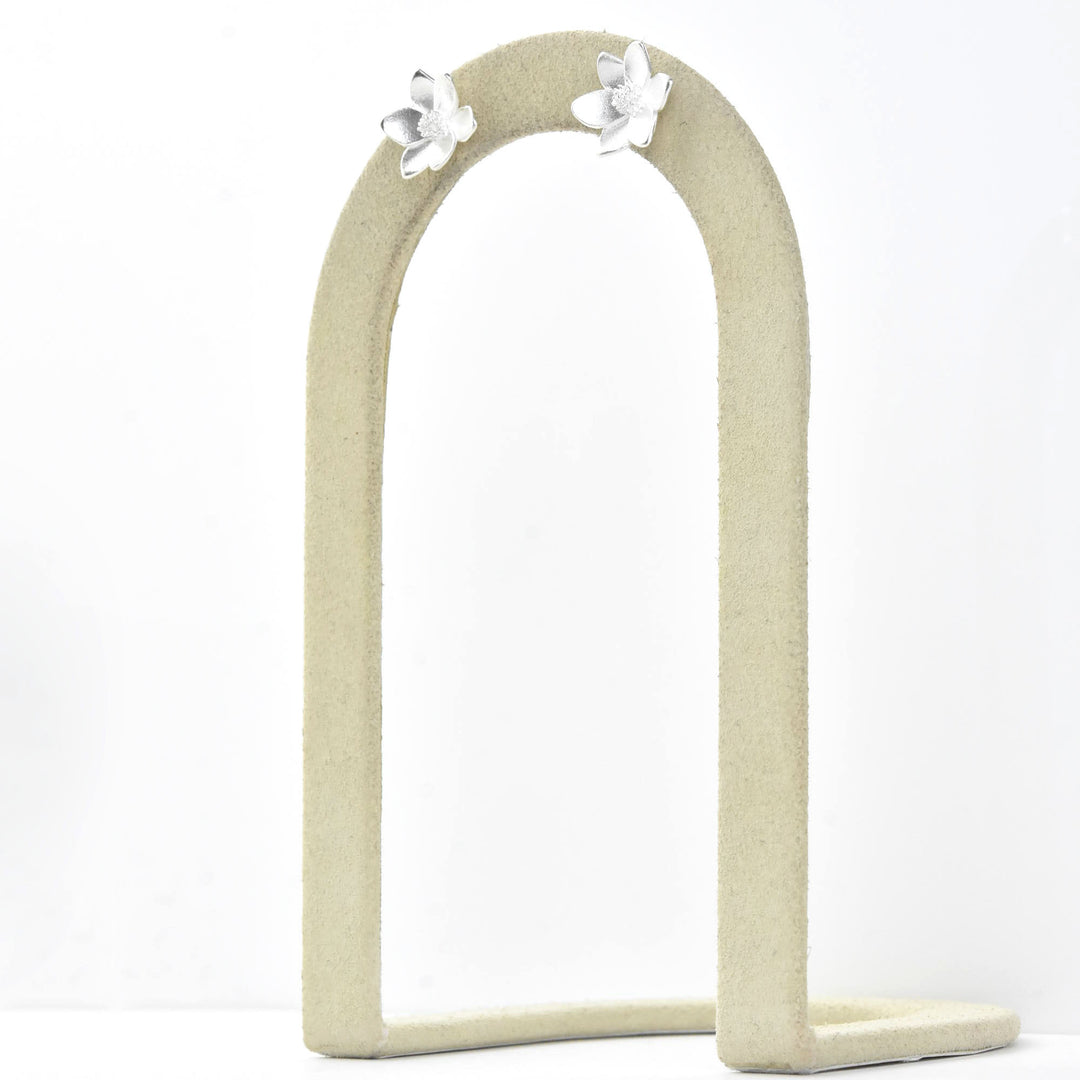 Mini Magnolia Post Earrings