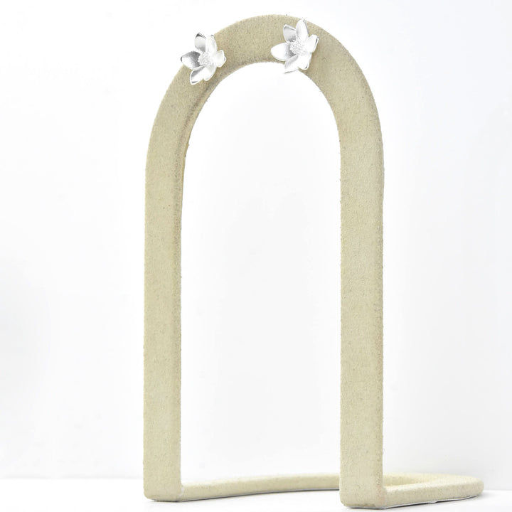 Mini Magnolia Post Earrings