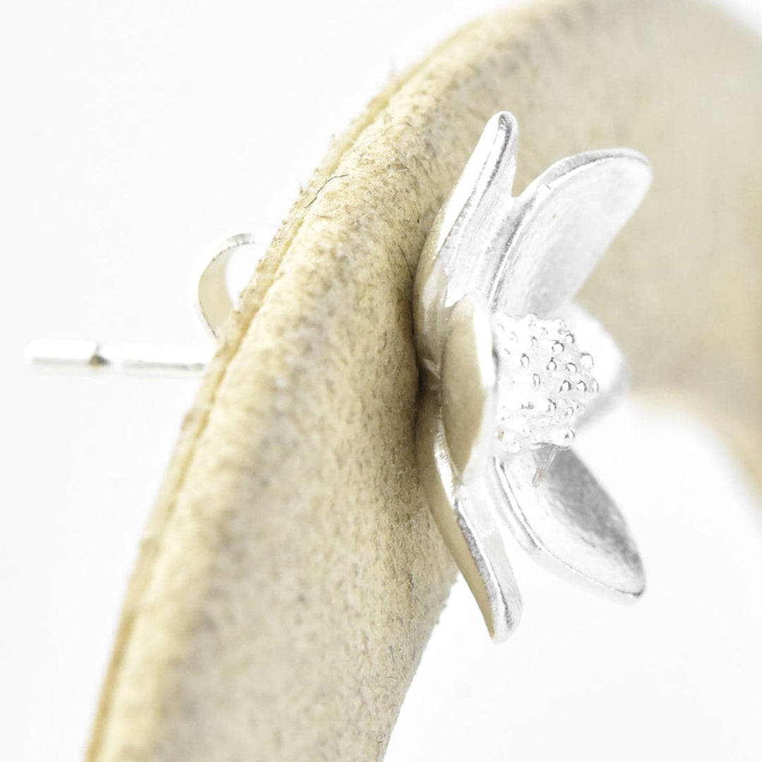Mini Magnolia Post Earrings