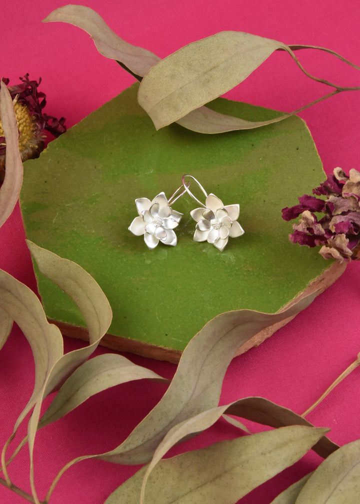 Magnolia Drop Earrings - Goldmakers Fine Jewelry