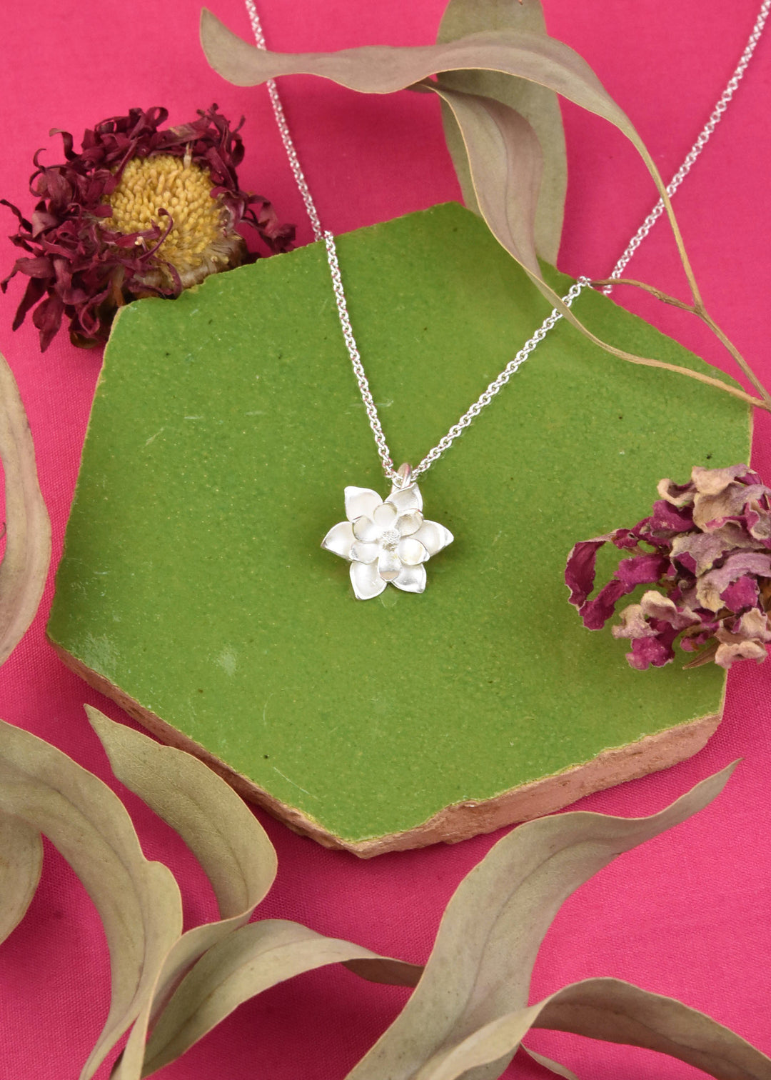 Magnolia Pendant Necklace - Goldmakers Fine Jewelry