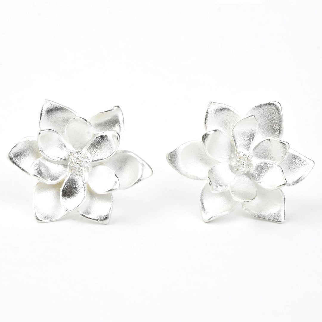 Magnolia Post Earrings - Goldmakers Fine Jewelry