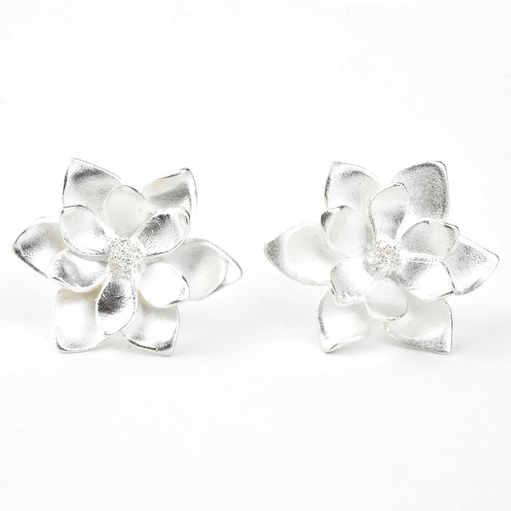 Magnolia Post Earrings - Goldmakers Fine Jewelry
