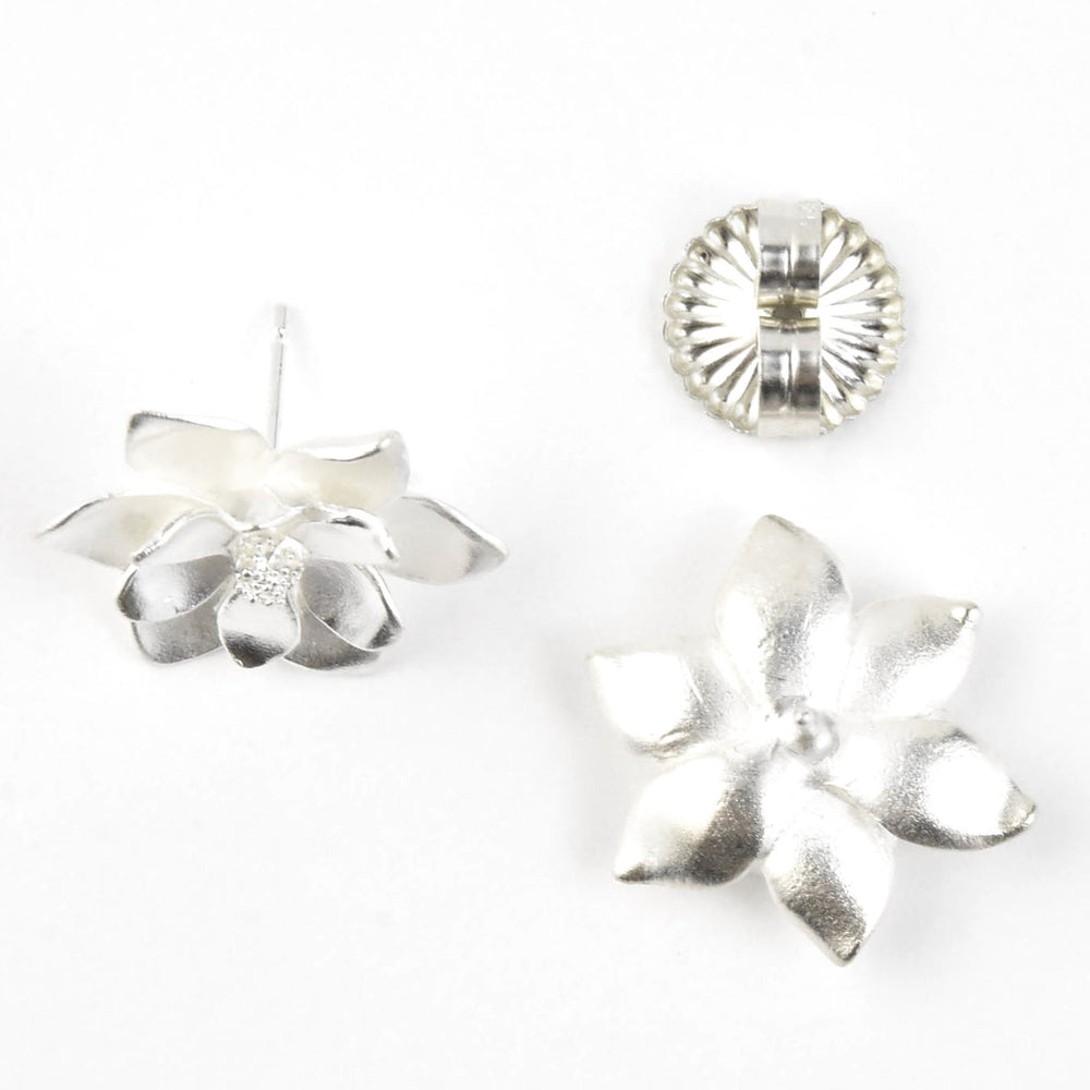 Magnolia Post Earrings - Goldmakers Fine Jewelry