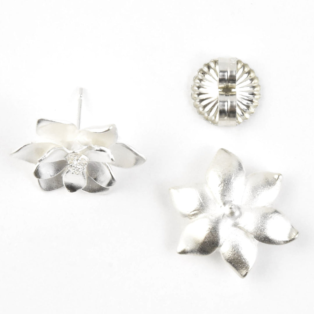 Magnolia Post Earrings - Goldmakers Fine Jewelry