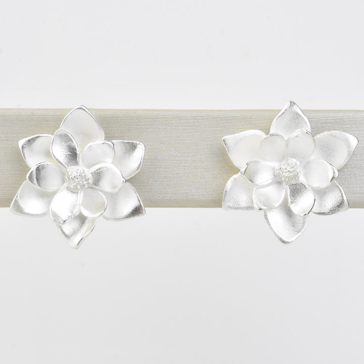 Magnolia Post Earrings - Goldmakers Fine Jewelry