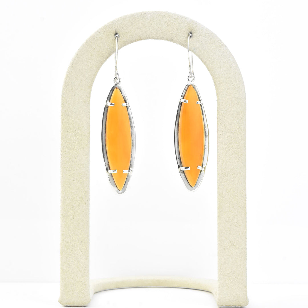 Majestic Earrings in Carnelian - Goldmakers Fine Jewelry