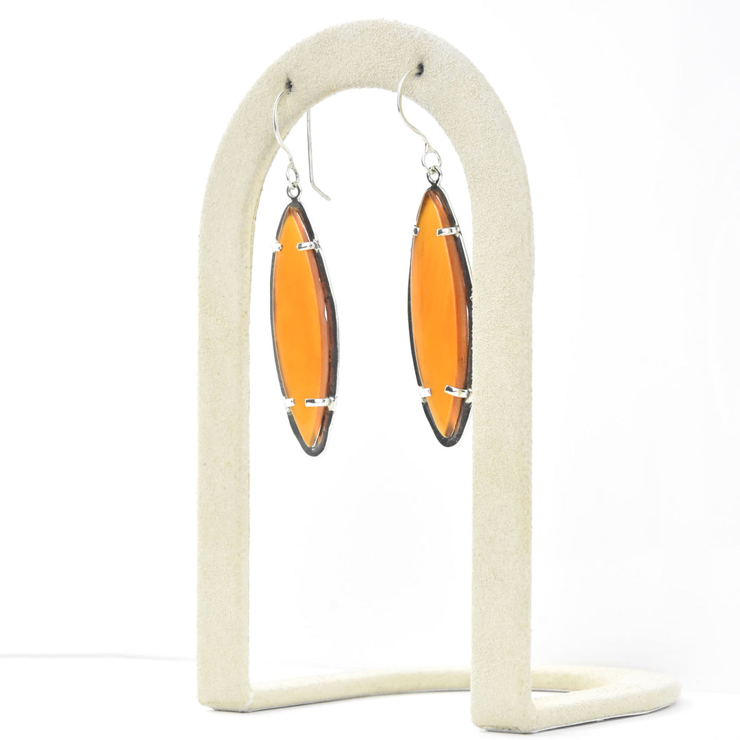 Majestic Earrings in Carnelian - Goldmakers Fine Jewelry