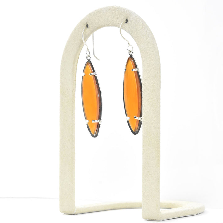 Majestic Earrings in Carnelian - Goldmakers Fine Jewelry