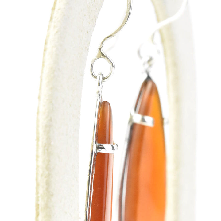 Majestic Earrings in Carnelian - Goldmakers Fine Jewelry