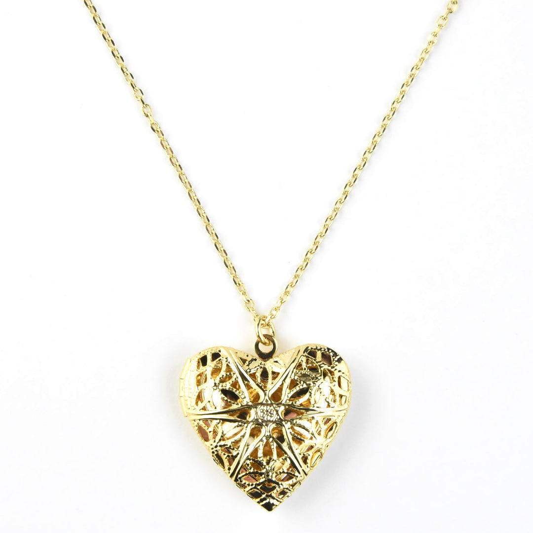 Margie Floral Heart Locket