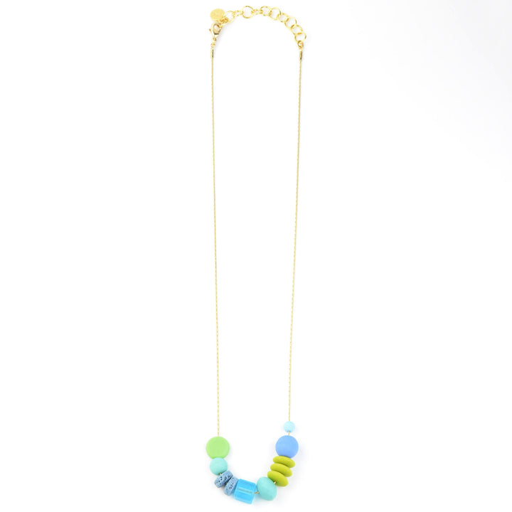 Matte Glass Bead Necklace - Goldmakers Fine Jewelry