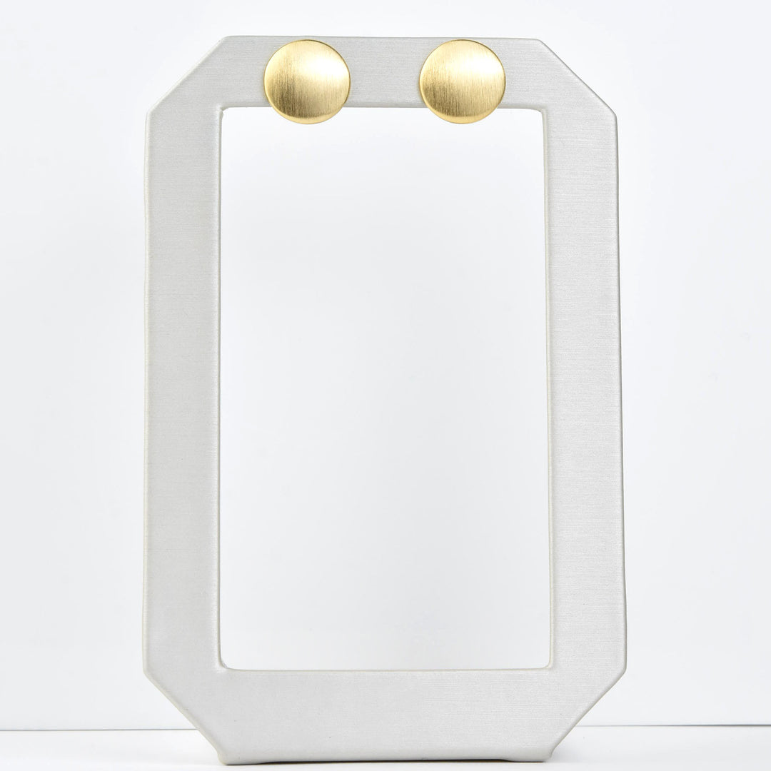 Matte Button Earring