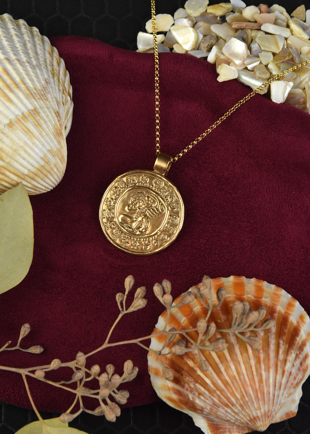 Mayan Calendar Necklace