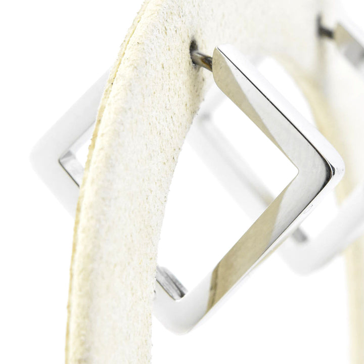 Medium Diamond Shaped Chunky Hoops - Goldmakers Fine Jewelry