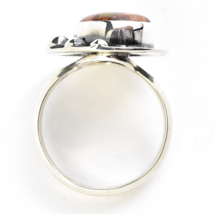 Mexican Opal Ring in Sterling Silver - Goldmakers Fine Jewelry
