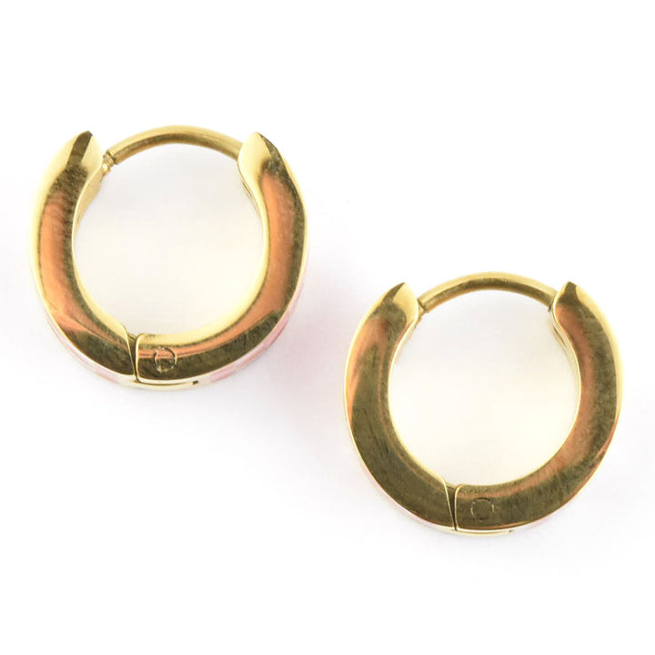 Miami Checkered Super Chunky Huggie Hoops