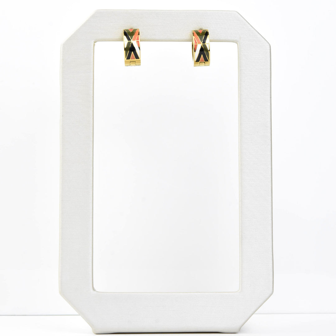Mid Mod Super Chunky Huggie Hoops - Goldmakers Fine Jewelry