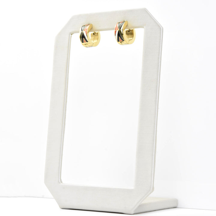 Mid Mod Super Chunky Huggie Hoops - Goldmakers Fine Jewelry