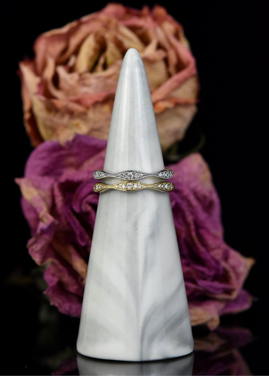 Vintage Inspired Milgrain Wedding Band - Goldmakers Fine Jewelry