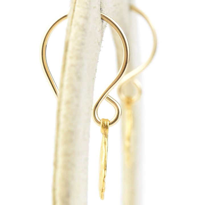 Mini Ginkgo Leaf Earrings in Gold Vermeil