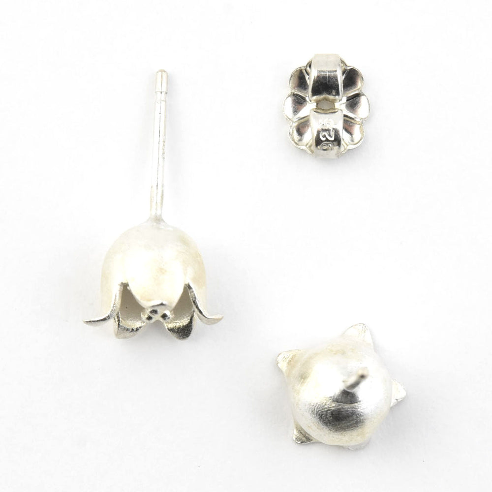 Mini Lily-of-the-Valley Post Earrings - Goldmakers Fine Jewelry