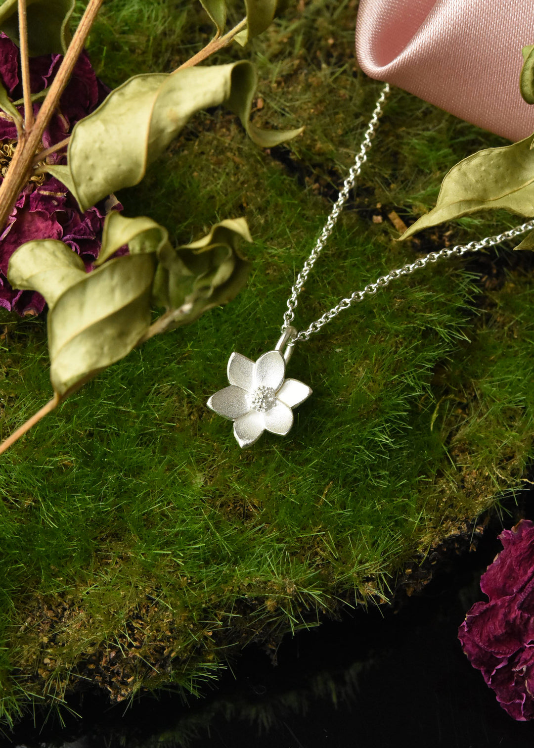 Mini Magnolia Necklace