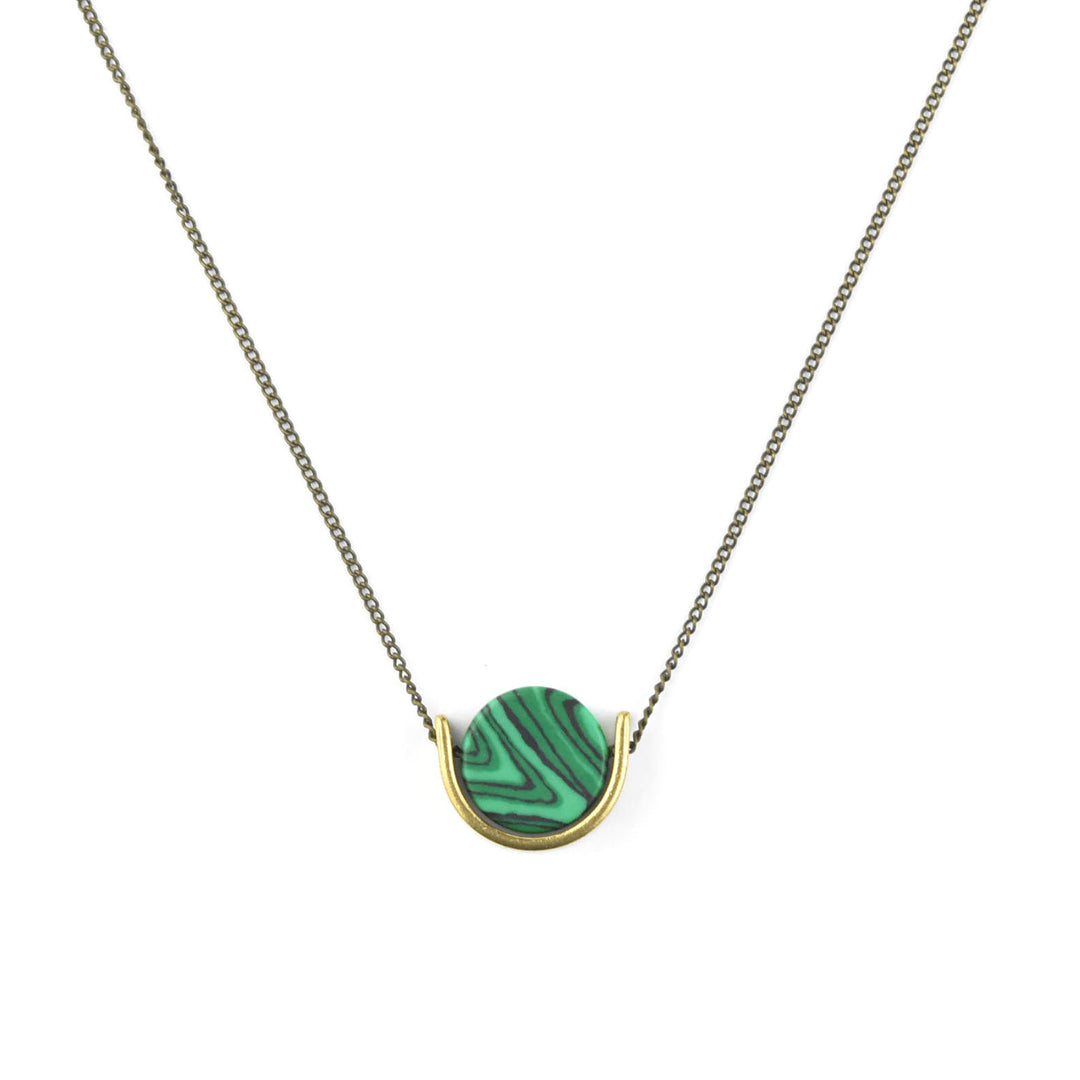 Malachite Mini Necklace - Goldmakers Fine Jewelry