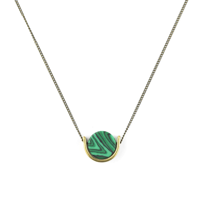 Malachite Mini Necklace - Goldmakers Fine Jewelry