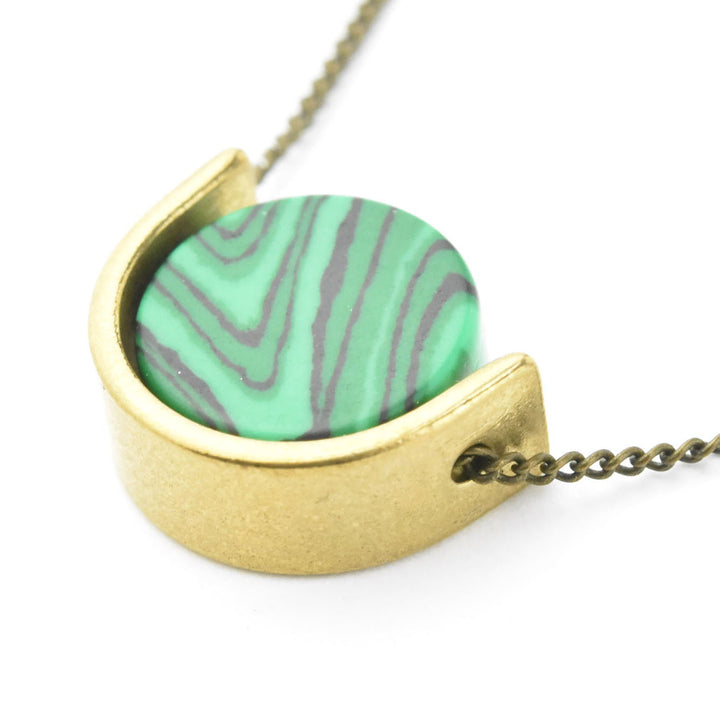 Malachite Mini Necklace - Goldmakers Fine Jewelry
