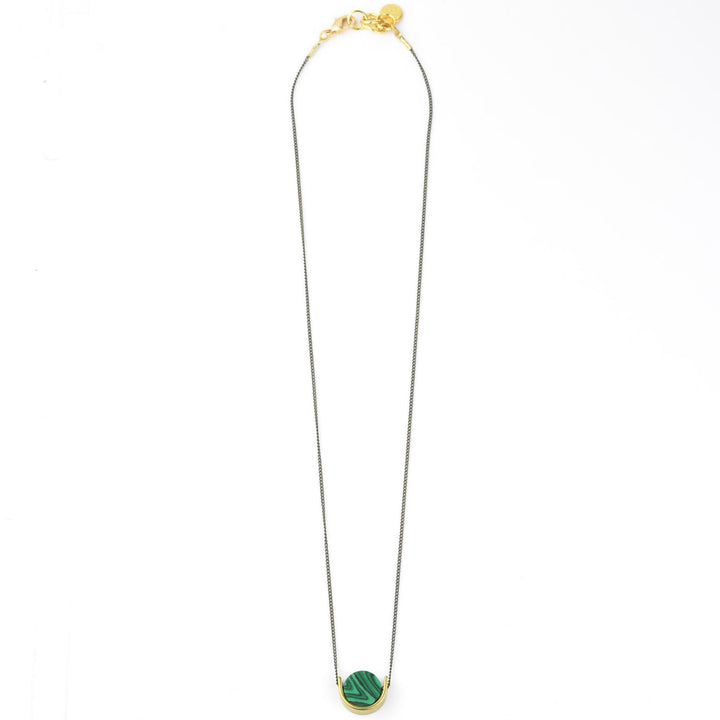 Malachite Mini Necklace - Goldmakers Fine Jewelry