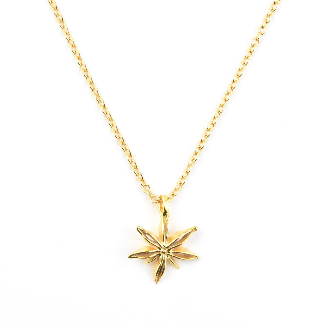 Mini Star Anise Necklace - Goldmakers Fine Jewelry