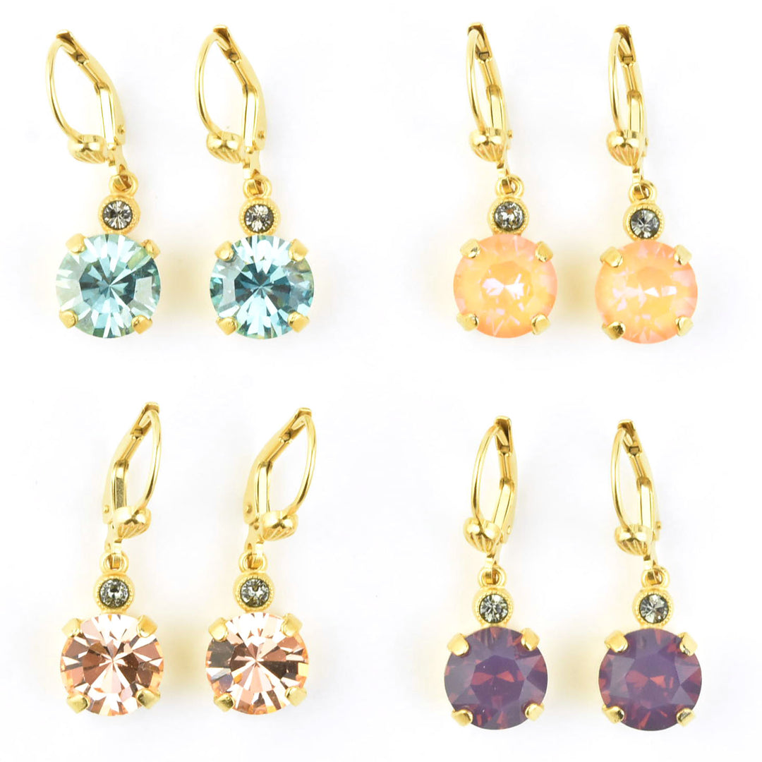 Classic Crystal Mini Drops in Gold Plate - Goldmakers Fine Jewelry