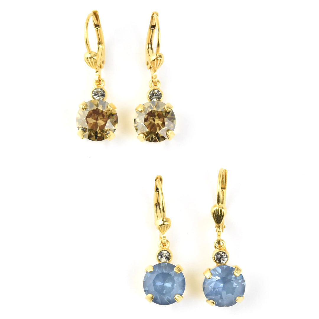 Classic Crystal Mini Drops in Gold Plate - Goldmakers Fine Jewelry