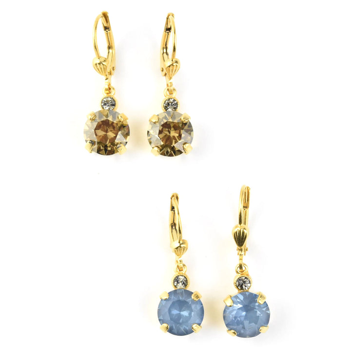 Classic Crystal Mini Drops in Gold Plate - Goldmakers Fine Jewelry