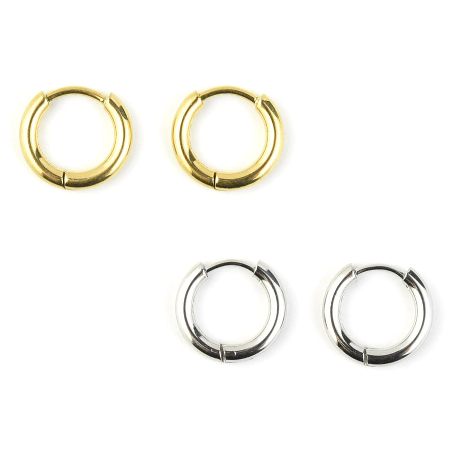 Mini Rounded Huggie Hoops - Goldmakers Fine Jewelry