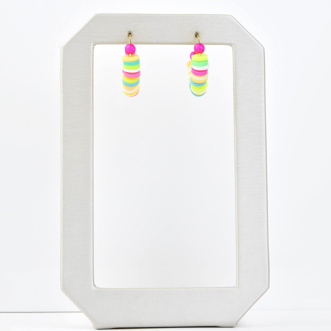 Mini Rainbow Hoop Earrings - Goldmakers Fine Jewelry