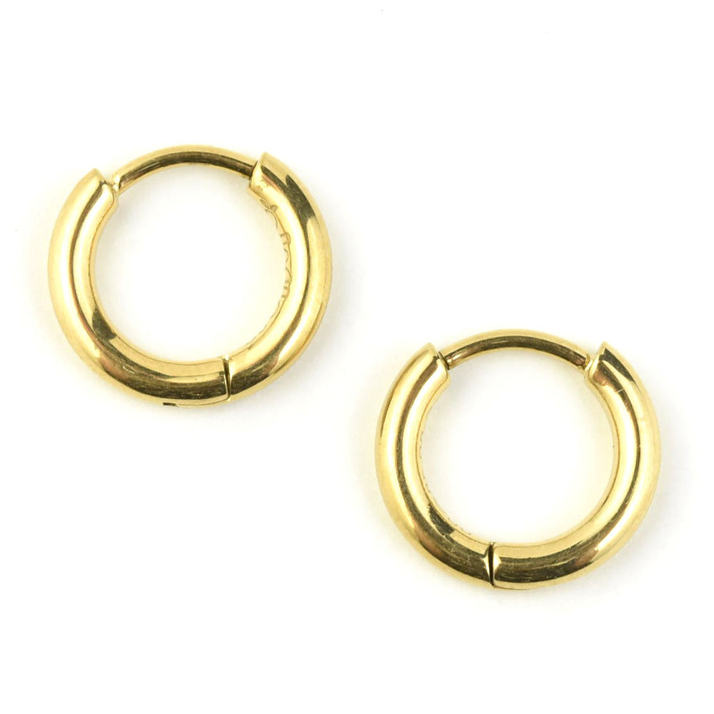 Mini Rounded Huggie Hoops - Goldmakers Fine Jewelry