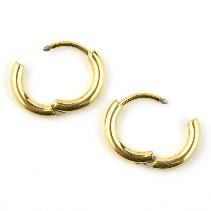 Mini Rounded Huggie Hoops - Goldmakers Fine Jewelry