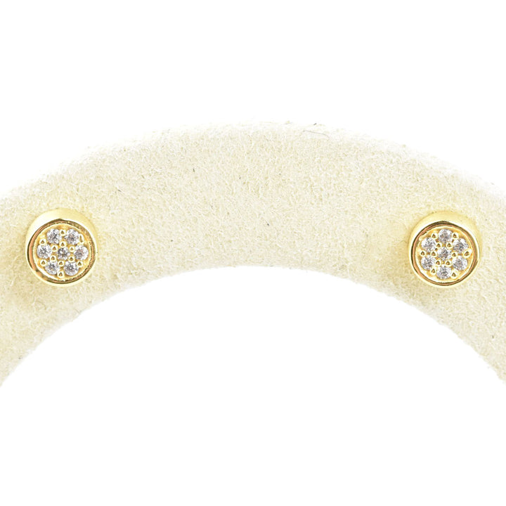 Mirabeau White CZ Pave Studs