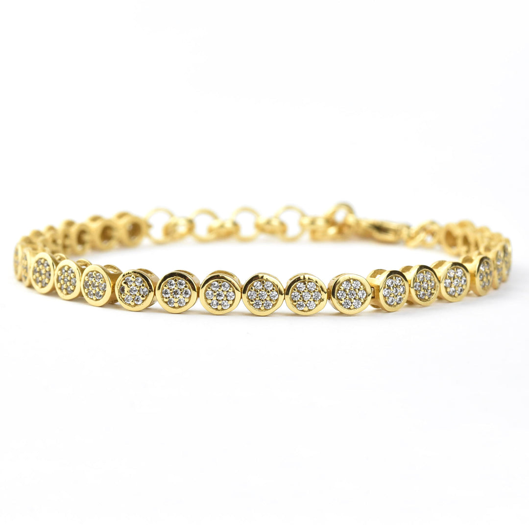 Mirabeau Pave Tennis Bracelet - Goldmakers Fine Jewelry