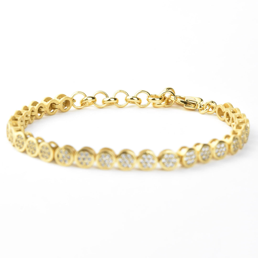 Mirabeau Pave Tennis Bracelet - Goldmakers Fine Jewelry
