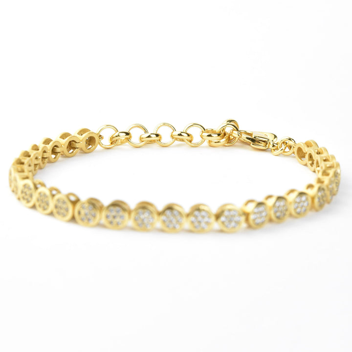 Mirabeau Pave Tennis Bracelet - Goldmakers Fine Jewelry