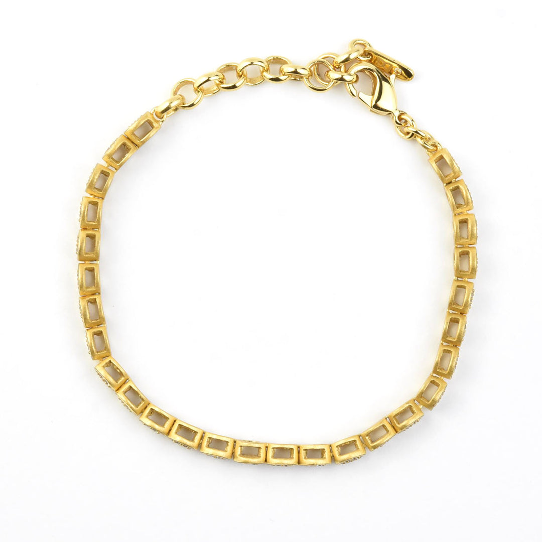 Mirabeau Pave Tennis Bracelet - Goldmakers Fine Jewelry
