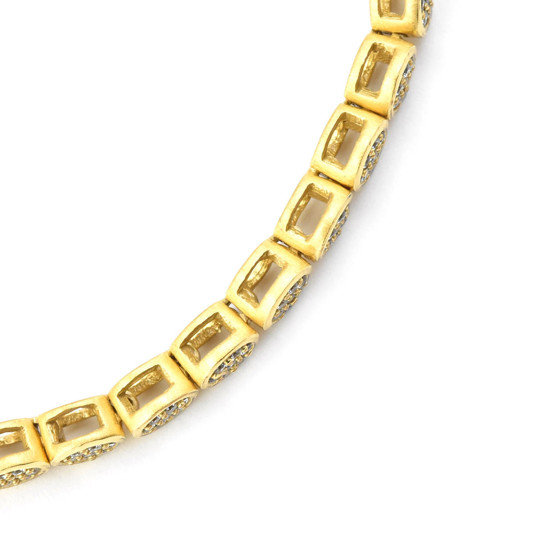 Mirabeau Pave Tennis Bracelet - Goldmakers Fine Jewelry